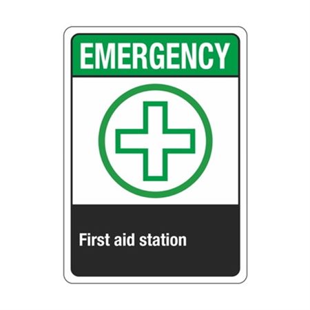 Emergency First Aid Station Sign